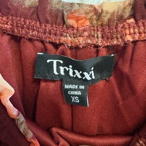 Trixxi Vibrant Red and Orange Dress